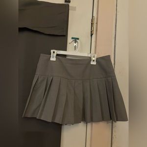Gray, pleated mini skirt Zara